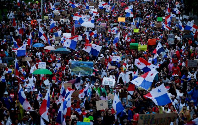 Un total de 445 personas fueron aprehendidas durante los cinco días de protestas en Panamá. Foto: EFE