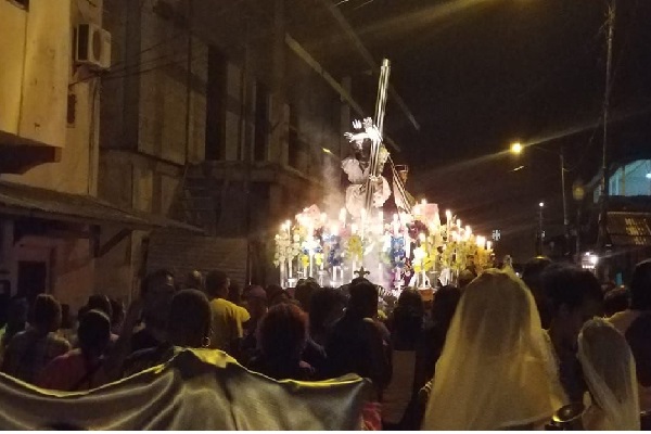 La procesión iniciará a las 8 de la noche con la imagen del "Naza" para recorrer las calles del poblado. Foto. Archivo La procesión iniciará a las 8 de la noche con la imagen del "Naza" para recorrer las calles del poblado. Foto. Archivo