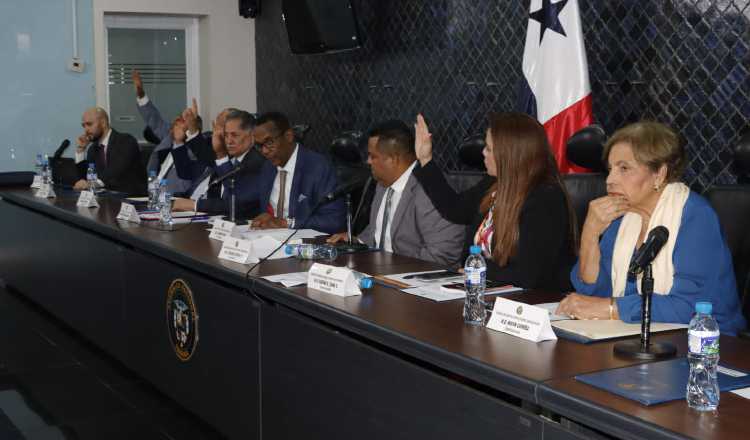 Momento de la votación del proyecto en la comisión de Gobierno. Foto: Víctor Arosemena