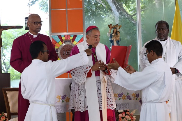 La Oración por la Patria suplantó el Te Deum que este año se canceló. Foto: Cortesía Arquidiócesis Panamá