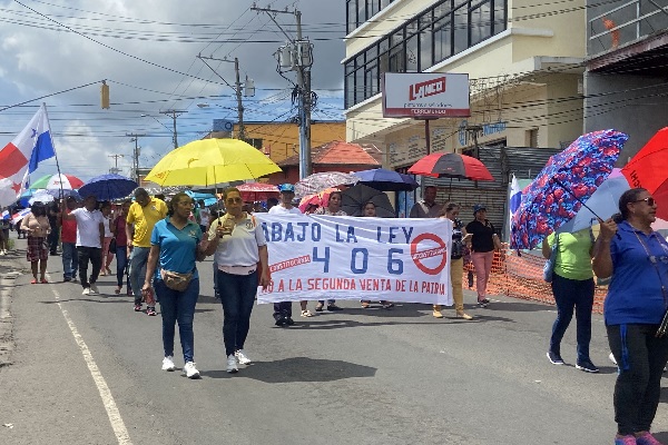 La marcha negra de hoy está convocada para realizarse durante las horas de la mañana, partiendo del Parque Libertador en La Chorrera. Foto. Ilustrativa