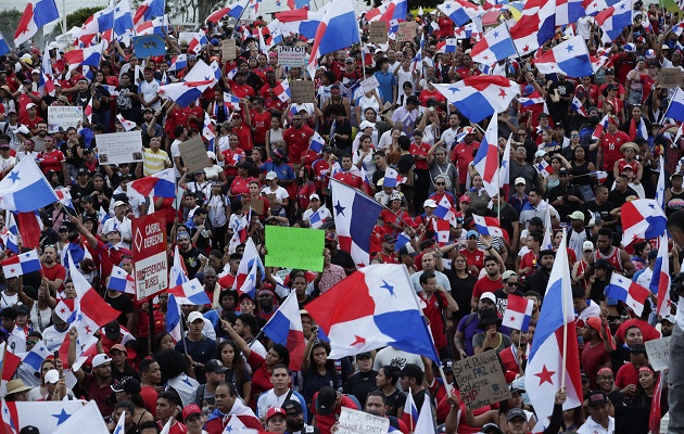 Las protestas se desarrollan en Panamá desde octubre. Foto: EFE