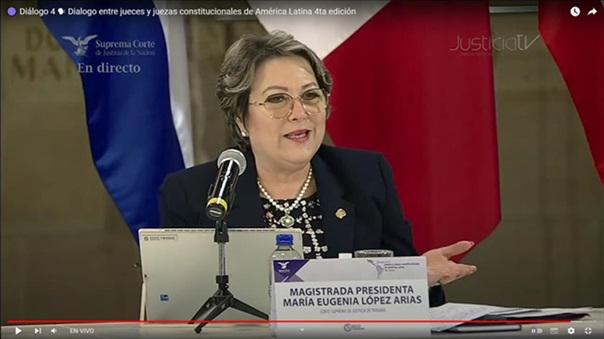 María Eugenia López, presidenta de la Corte Suprema de Justicia. Archivo