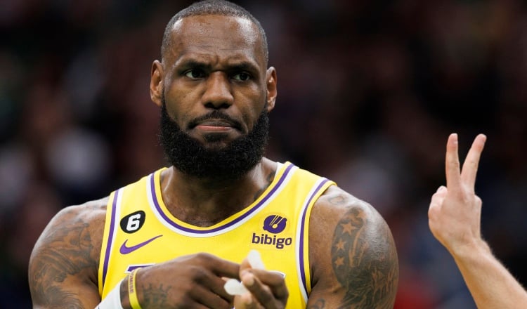 LeBron James,  jugador de los Lakers. Foto: EFE