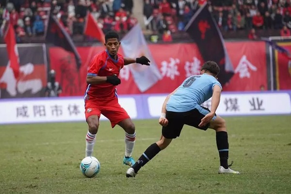 Jorge Serrano anotó el gol de Panamá contra Uruguay Sub-20.  Foto: Fepafut