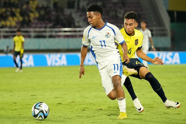 Oldemar Castillo (11) anotó el gol de Panamá ante Ecuador. Foto: Fepafut