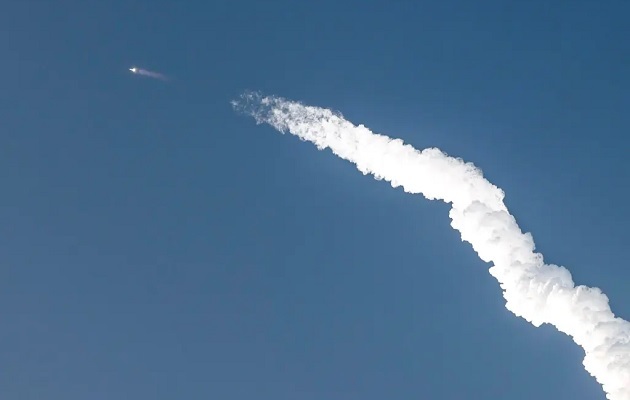 SpaceX lanzó este sábado  la segunda prueba del Starship, la nave más grande y más poderosa del mundo en alcanzar el espacio. Foto: EFE