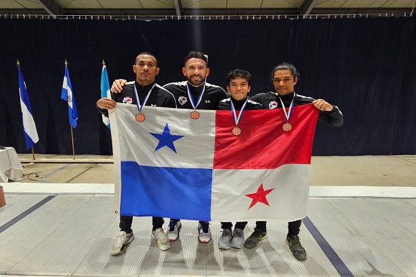 Panamá en esgrima en la rama masculina. Foto: Cortesía.