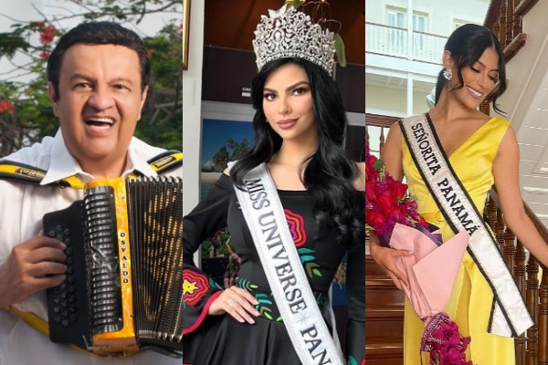 Osvaldo Ayala, Natasha Vargas (representó a Panamá en el Miss Universo en El Salvador) y Linette Clement. Fotos: Archivo