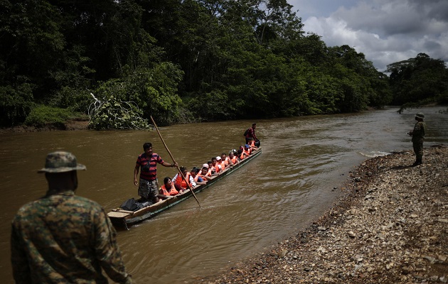 Más de 508.000 migrantes en tránsito procedentes de todo el mundo han llegado a Panamá. Foto: EFE