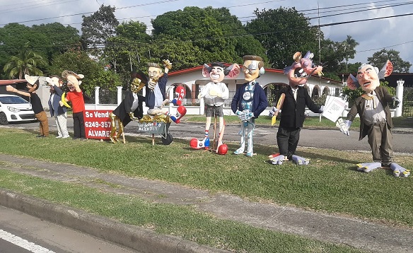  Los muñecos de este año cuanta por sí solos una historia, la del rechazo a la minería en Panamá. Foto: Eric A. Montenegro