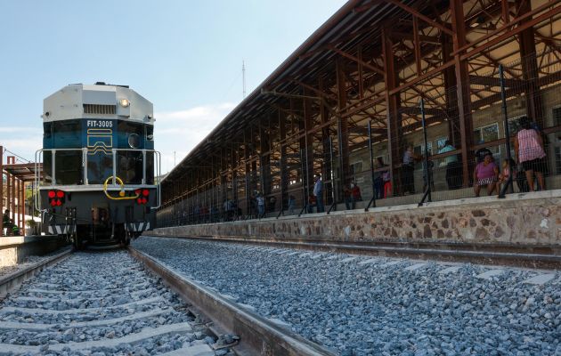 Vistas de la estación del tren de pasajeros inaugurado por el presidente mexicano Andrés Manuel López Obrador, durante un acto protocolario en el municipio de Salina Cruz (México). Foto: EFE