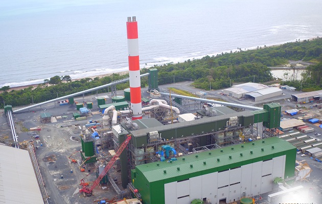 Minera Panamá cuenta con una plata de energía en Donoso. Foto: Cortesía