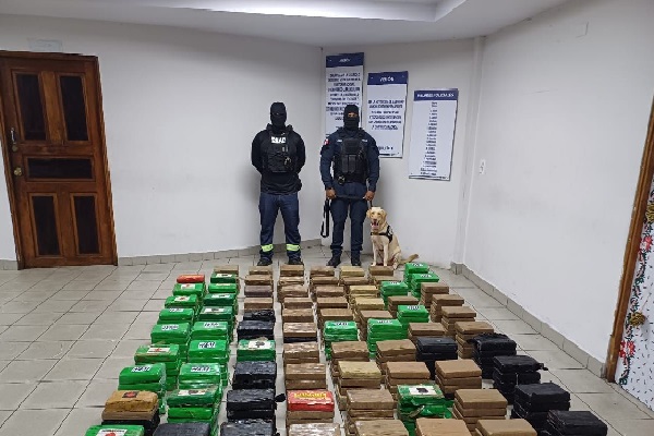 Investigan si el contenedor fue contaminado con la droga en Honduras o en territorio panameño. Foto. Proteger y Servir