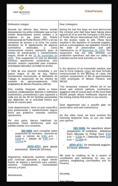 Mineros en alerta por solicitud de suspensión de contratos. Foto: Cortesía Mineros en alerta por solicitud de suspensión de contratos. Foto: Cortesía