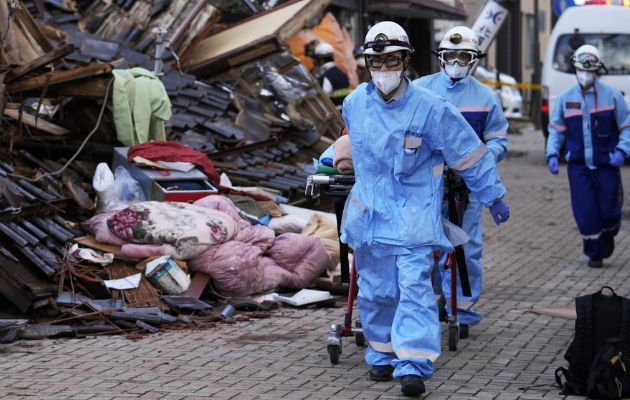 94 dead and 242 missing in Japan earthquake