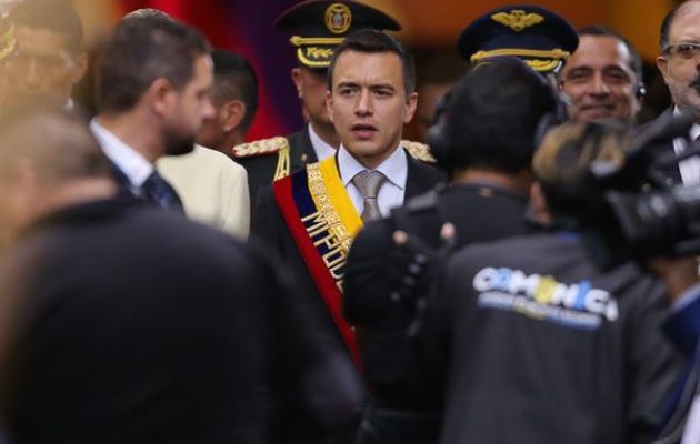 El presidente de Ecuador, Daniel Noboa. Foto: EFE