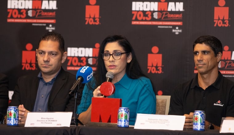 Rina Aguirre dio detalles del Ironman 70.3 de Panamá versión 2024. Foto: Cortesía