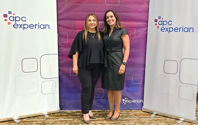 Giovanna Cardellicchio, Country Manager de Experian en Panamá, y Mariana Pinheiro , CEO de Experian para la región de América Latina. Foto: Cortesía