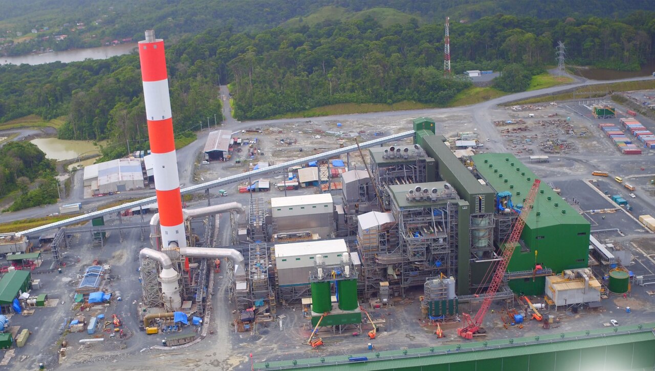 La planta de energía de Cobre Panamá proporciona aproximadamente 300 megavatios, usados en diversas áreas de la mina. Foto/Cobre Panamá