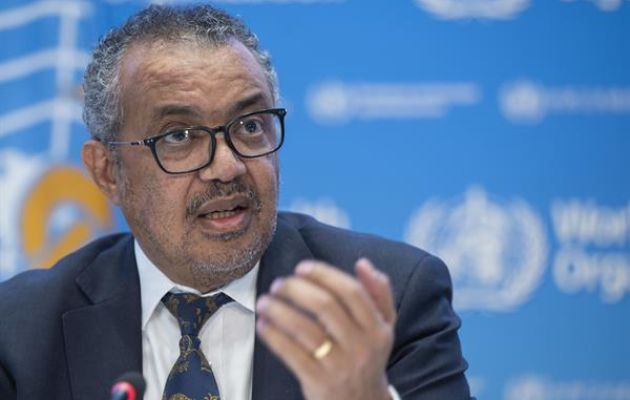 El director general de la OMS, Tedros Adhanom Ghebreyesus. Foto: EFE