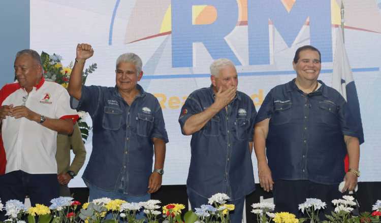 José Muñoz, José Raúl Mulino, Ricardo Martinelli y Sergio 