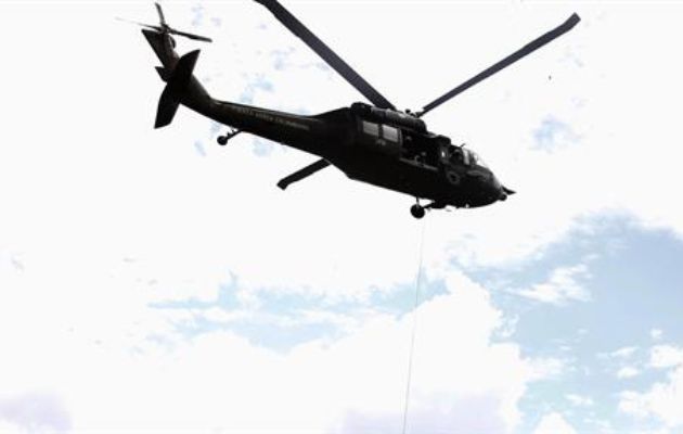 Un helicóptero Black Hawk. Foto: EFE