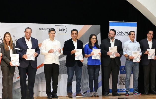 En la presentación del documento participaron las diferentes nóminas. Foto: Cortesía Senacyt