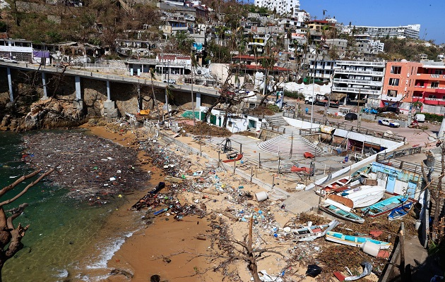 El calentamiento global antropogénico ha aumentado significativamente las temperaturas superficiales del océano en regiones donde se forman los huracanes. Foto: EFE