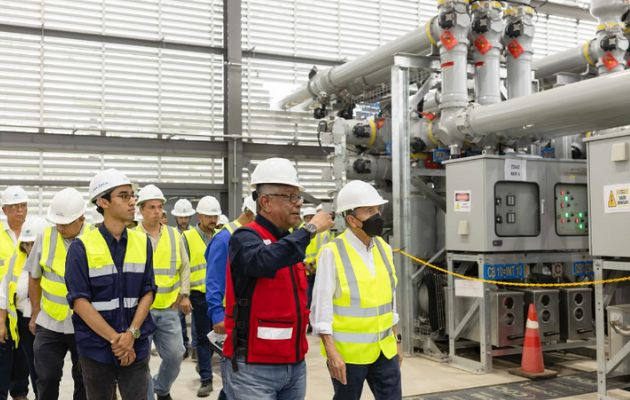 Cortizo visits the Sabanitas – Panama III electric transmission line