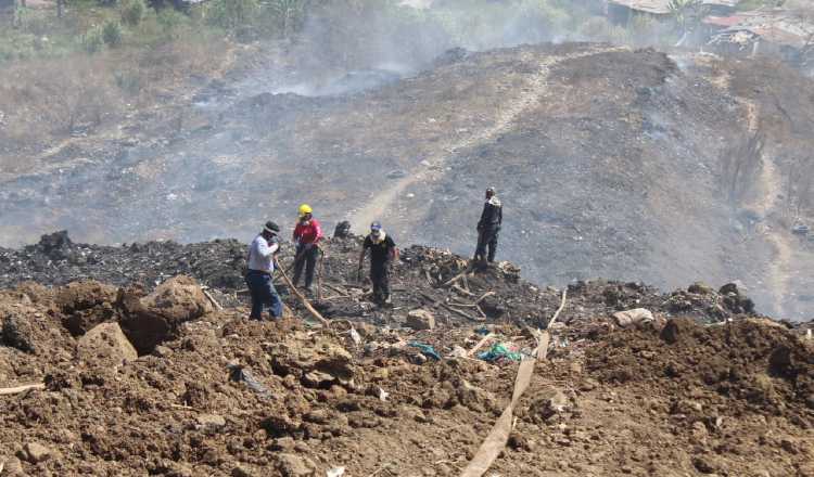 Se han registrado varios incendios en el vertedero de Cerro Patacón. Archivo