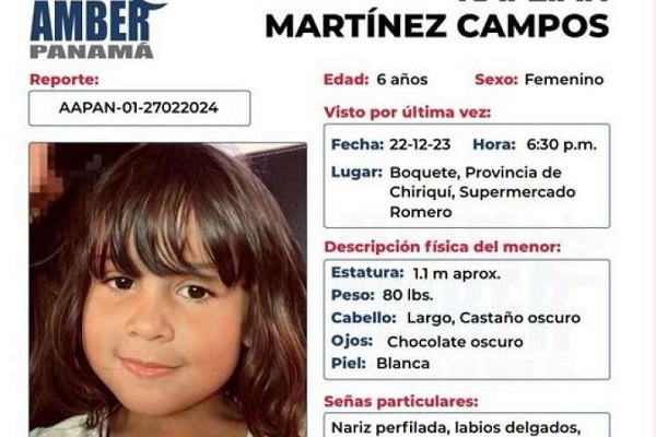 La madre de la niña no la entregó en la fecha correspondiente por lo que se procedió a reportar el caso ante Ministerio Público en Panamá, y autoridades de Costa Rica.