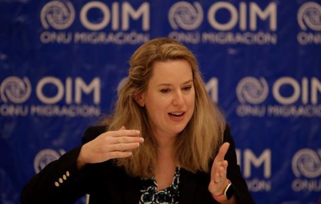 La directora general de la Organización Internacional para las Migraciones (OIM), Amy Pope. Foto: EFE