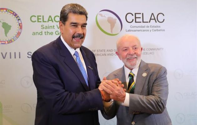 Nicolás Maduro y Luiz Inácio Lula da Silva. Foto: EFE