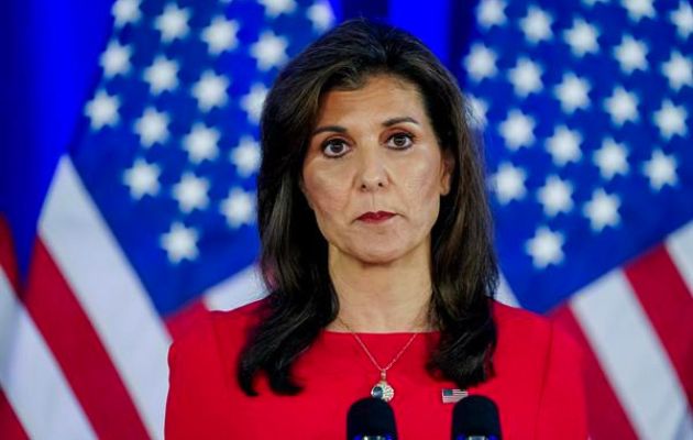 La candidata presidencial republicana Nikki Haley suspendió su campaña presidencial. Foto: EFE