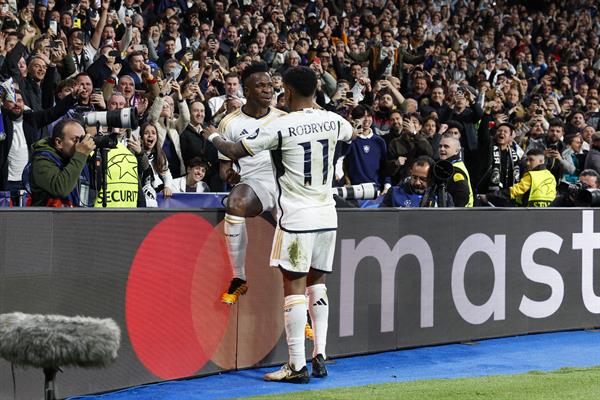 Vinicius Junior anotó el gol del Real Madrid. Foto: EFE
