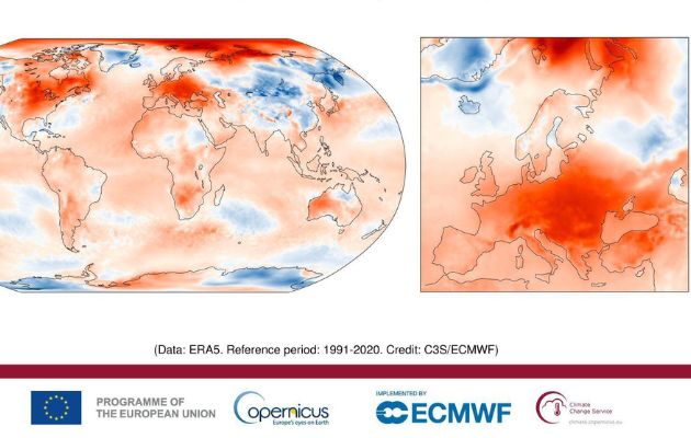 Febrero fue el mes más cálido a nivel mundial desde que existen registros, dice Copernicus. Foto: EFE