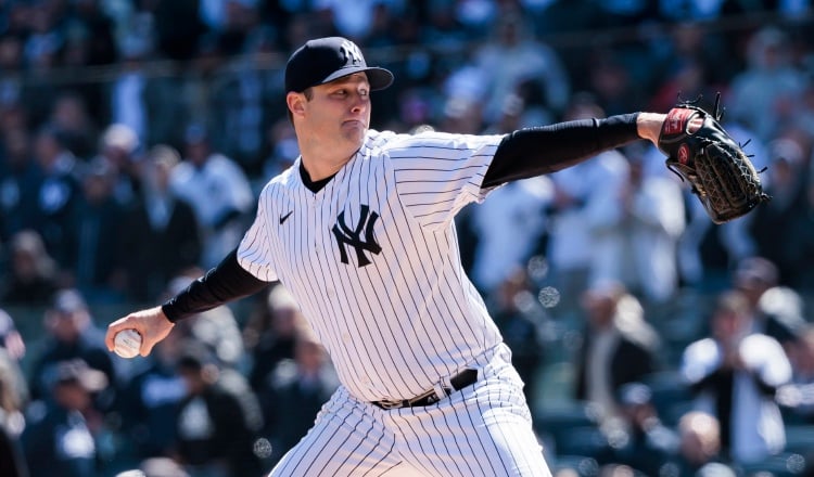 El lanzador Gerrit Cole de los Yanquis de Nueva York. Foto: EFE