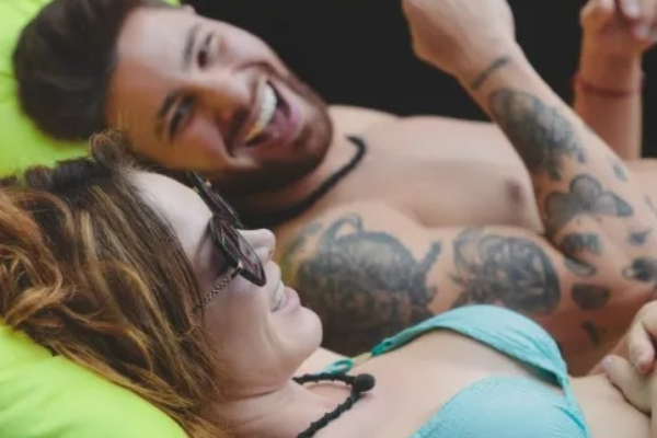 Nataly Umaña y Miguel Melfi. Foto: Canal RCN