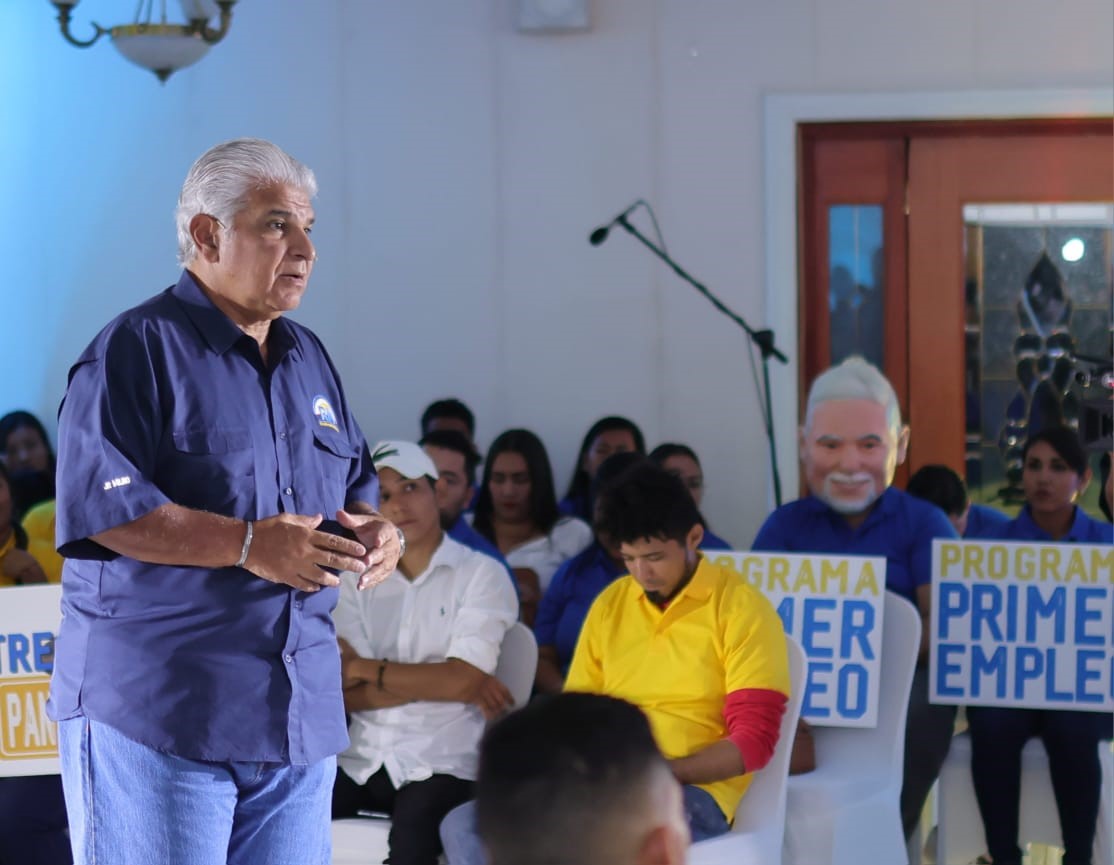 José Raúl Mulino, candidato presidencial de Realizando Metas y Alianza, marca como favorita con miras a las elecciones del 5 de mayo.