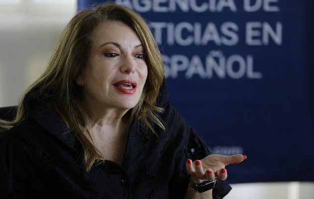  La presidenta de la Junta Nacional de Escrutinio (JNE), Nivia Castrellón, pide confianza al proceso. Foto: EFE/Carlos Lemos