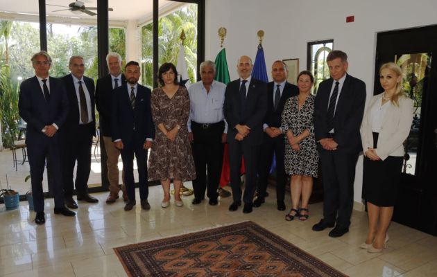 Reunión de los embajadores de la UE con el candidato presidencial José Raúl Mulino. Foto: Cortesía