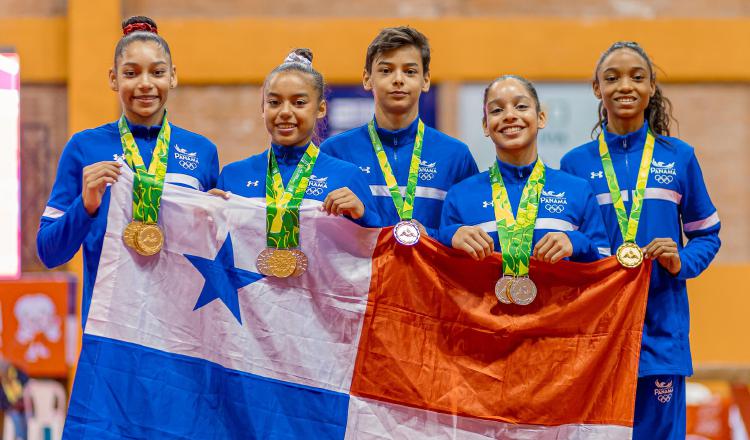 Gimnasia paanameña ganó 10 medallas en los Juegos de Sucre. Foto: Cortesía