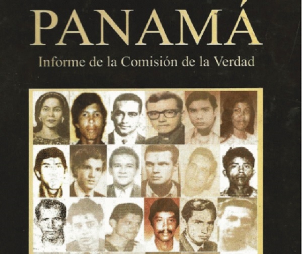 Carátula del informe de la Comisión de la Verdad, en la que aparecen los rostros de víctimas de la dictadura militar. Imagen: Archivo