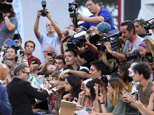 Joaquin Phoenix en la premier de 'Joker' en el Festival de Venecia en 2019. EFE