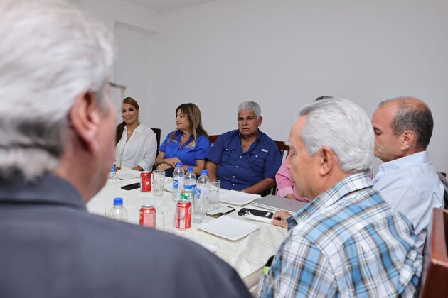 José Raúl Mulino durante su reunión de este viernes. Foto: Cortesía