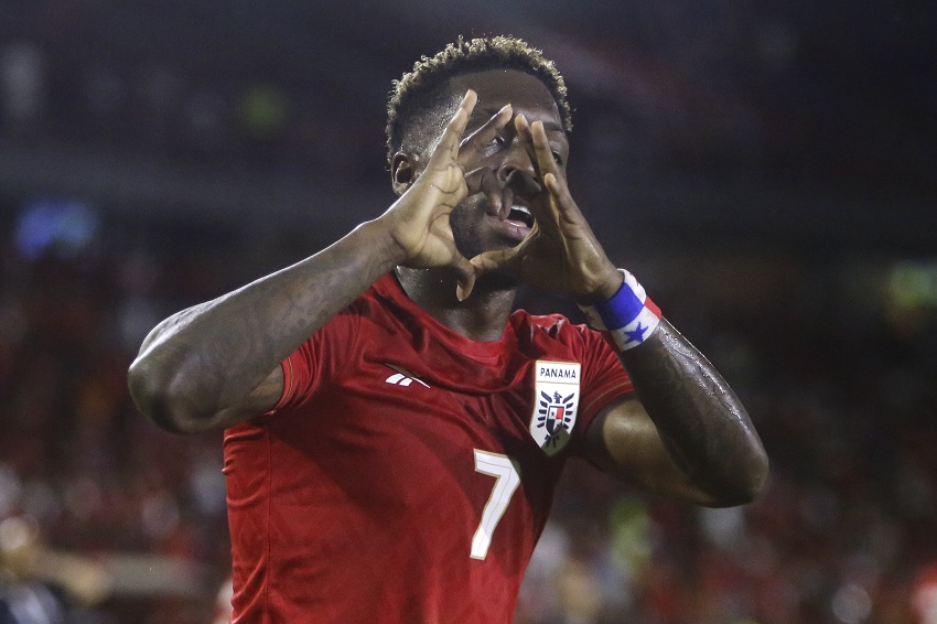 José Luis 'Puma' Rodríguez, festeja su gol contra Guyana. Foto: EFE
