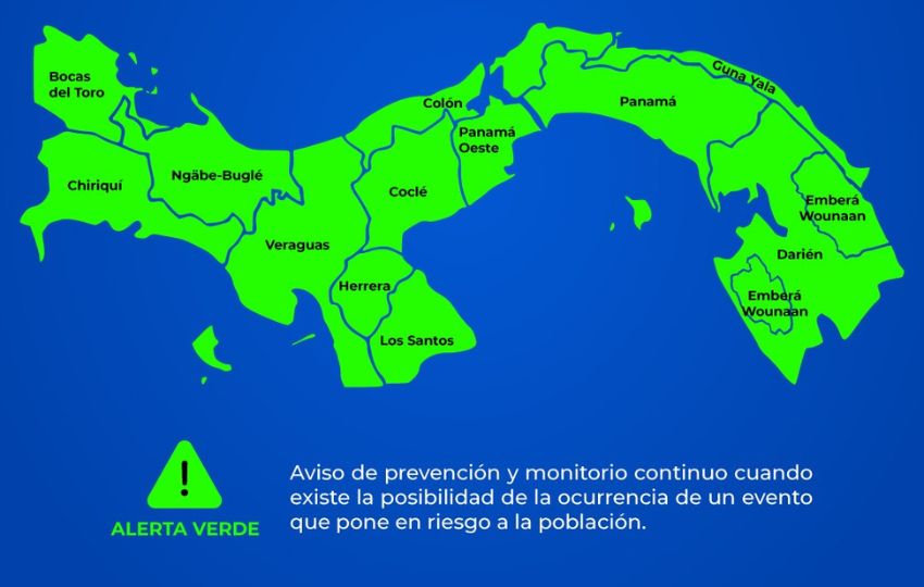La alerta verde se activó desde hoy. 