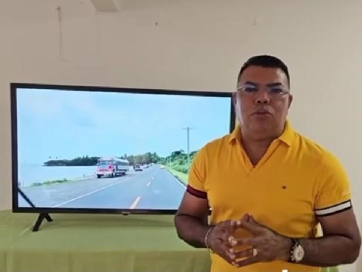 Eugenio Delgado, alcalde,  busca convertir Chagres en destino turístico. Foto: Diomedes Sánchez