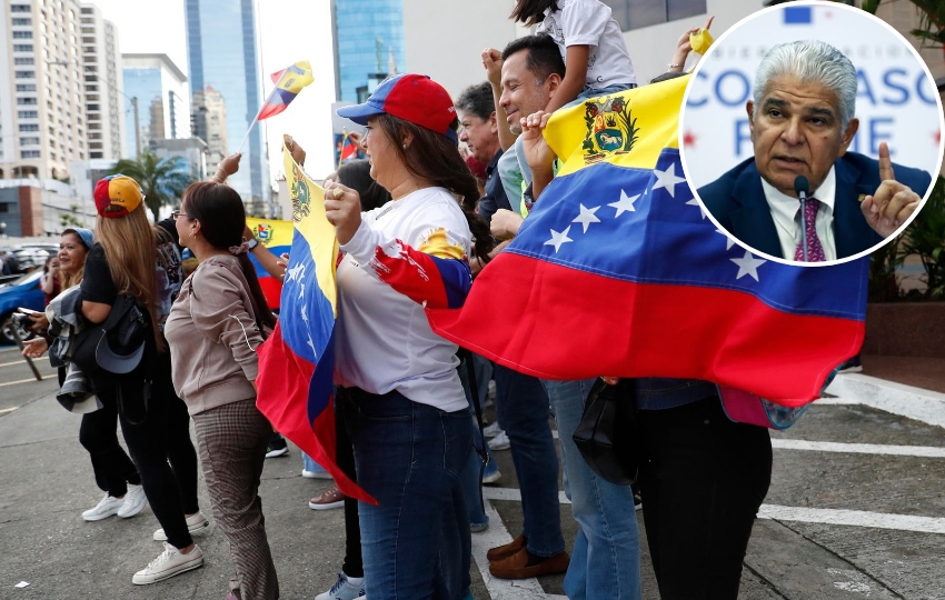 Cientos de venezolanos residentes en Panamá votaron este domingo en las elecciones presidenciales. Foto: EFE Cientos de venezolanos residentes en Panamá votaron este domingo en las elecciones presidenciales. Foto: EFE